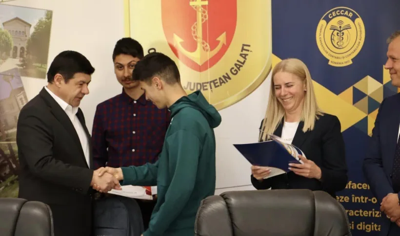 Viitorii contabili ai Galațiului, premiați de Consiliul Județean și CECCAR