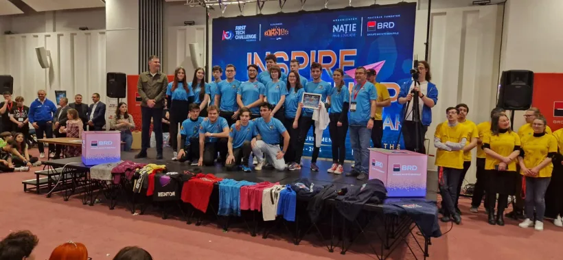Echipa ByteForce a elevilor de la CNVA, sprijinită financiar de Consiliul Județean Galați pentru participarea la una dintre cele mai importante competiții de robotică din lume