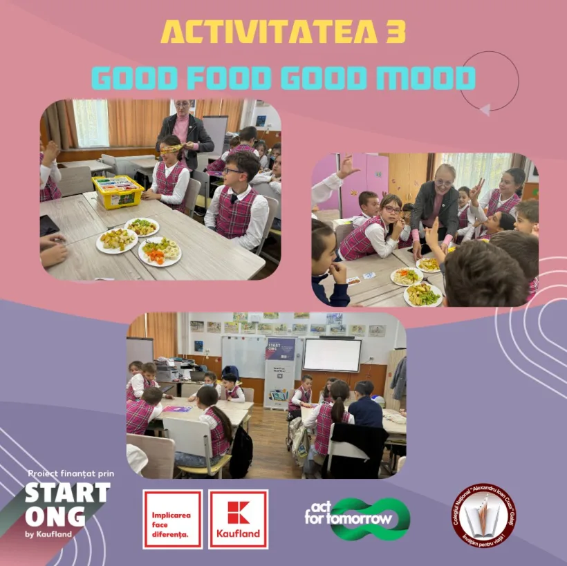 Proiectul „Good Food, Good Mood” de la Colegiul gălățean „Alexandru Ioan Cuza”, la final