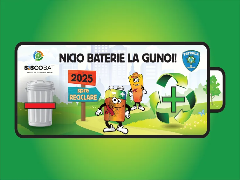 Înscrierile la concursul „Nicio baterie la gunoi!”, până pe 21 martie