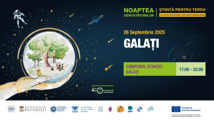Vineri, în Campusul Științei din Galați – Noaptea Cercetătorilor