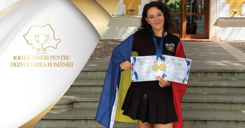 Dublă campioană olimpică la Engleză, de la CNVA Galați, în campania „100 de tineri pentru dezvoltarea României”