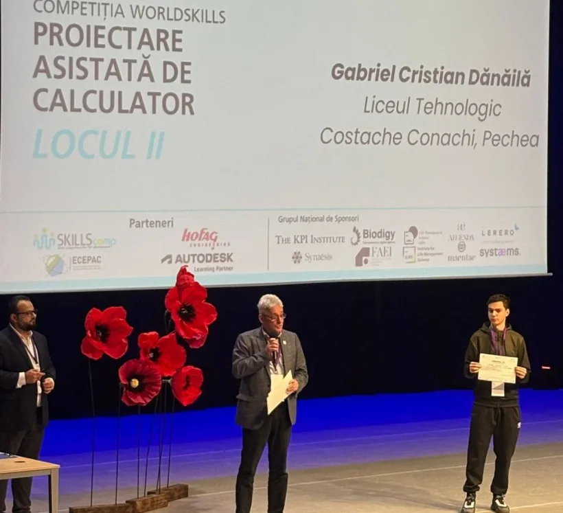 Un elev din comuna gălățeană Pechea, în lotul național al experților WorldSkills
