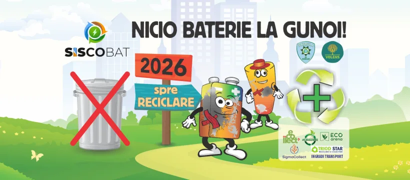 O nouă ediție a concursului național „Nicio baterie la gunoi!”