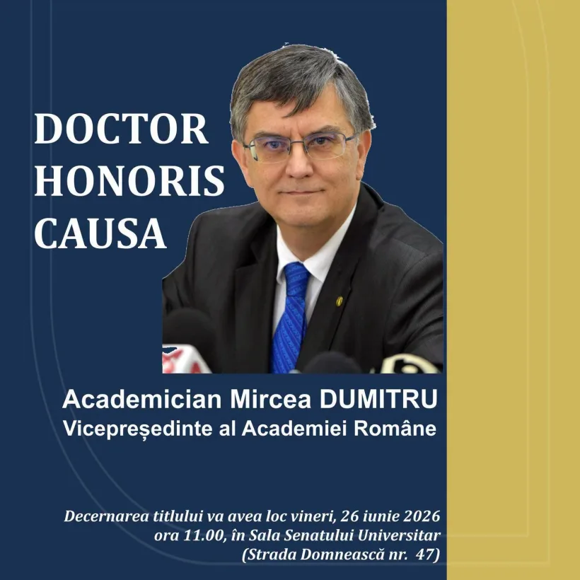 Academicianul Mircea Dumitru, Doctor Honoris Causa al Universității „Dunărea de Jos” din Galați